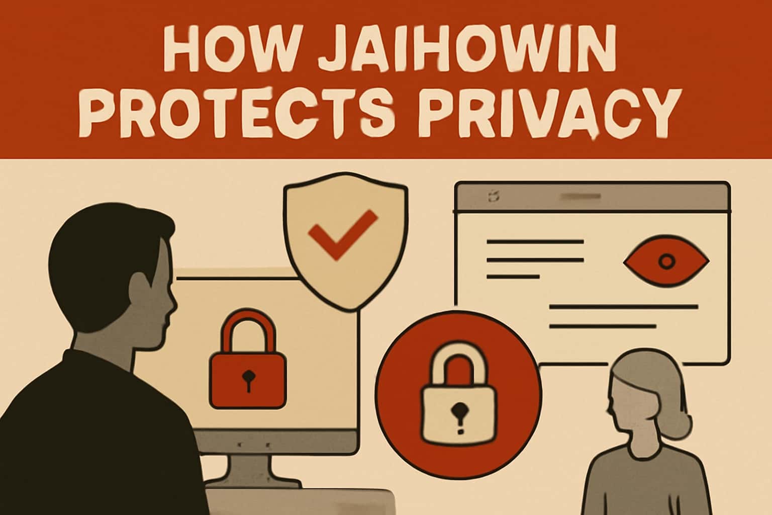 An informative depiction related to Jaihowin's privacy protection efforts.