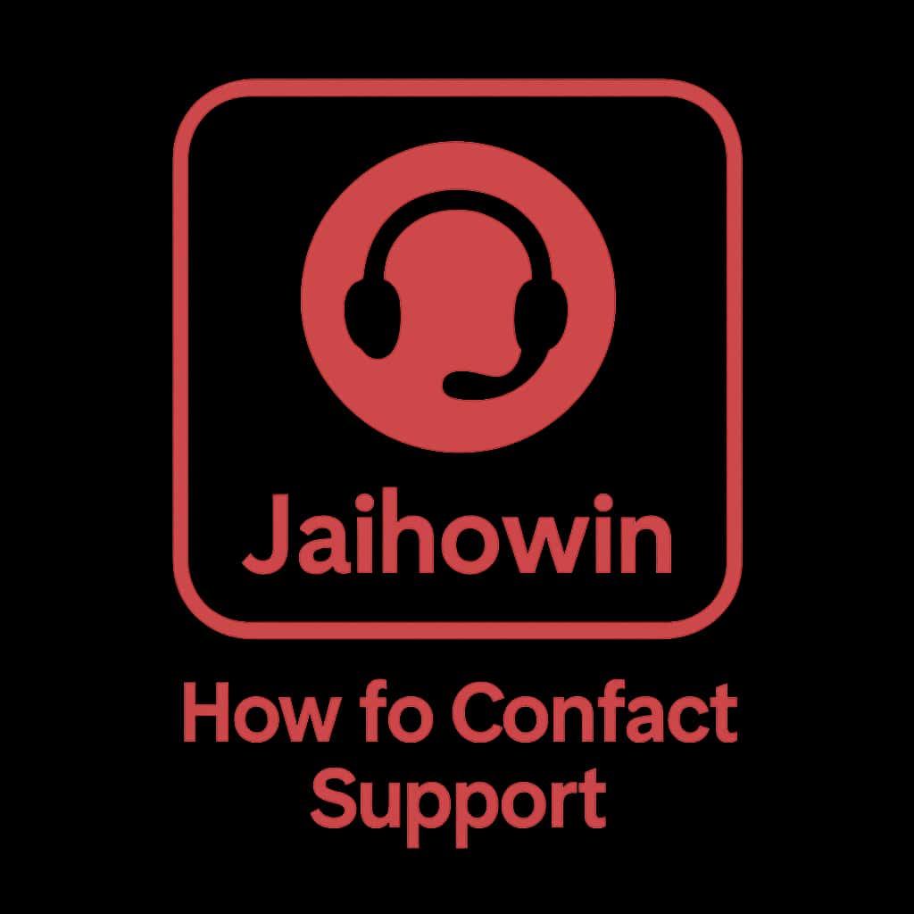 Icon showcasing Jaihowin Support contact options.