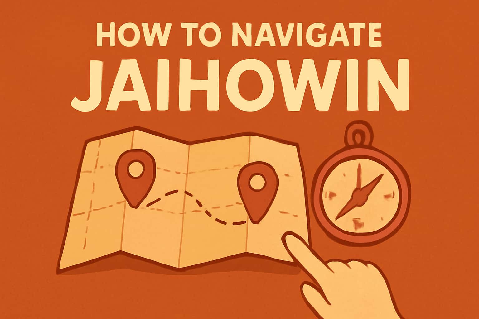 An informational image illustrating the navigation of Jaihowin with clear text.