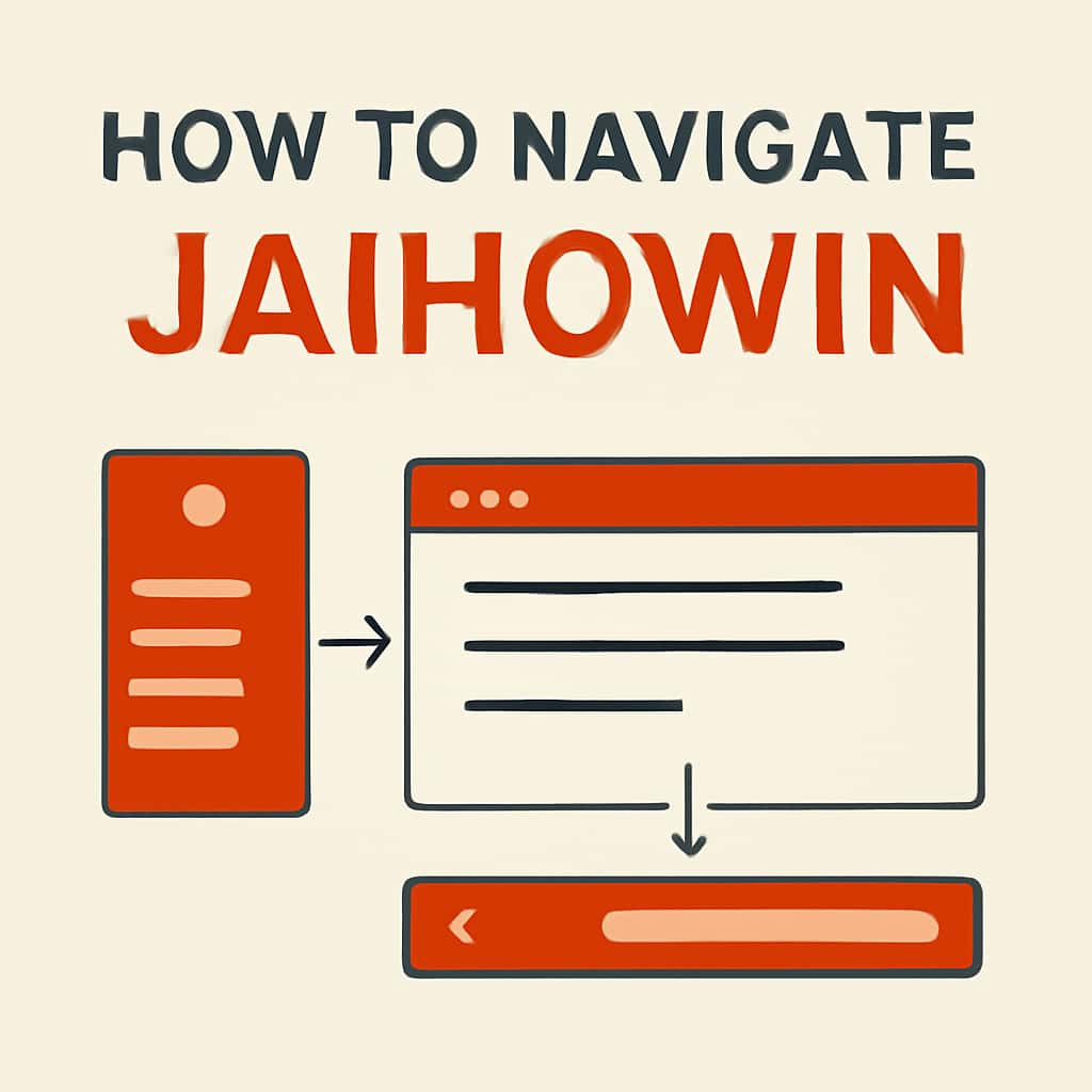 An educational illustration about navigating Jaihowin's features.