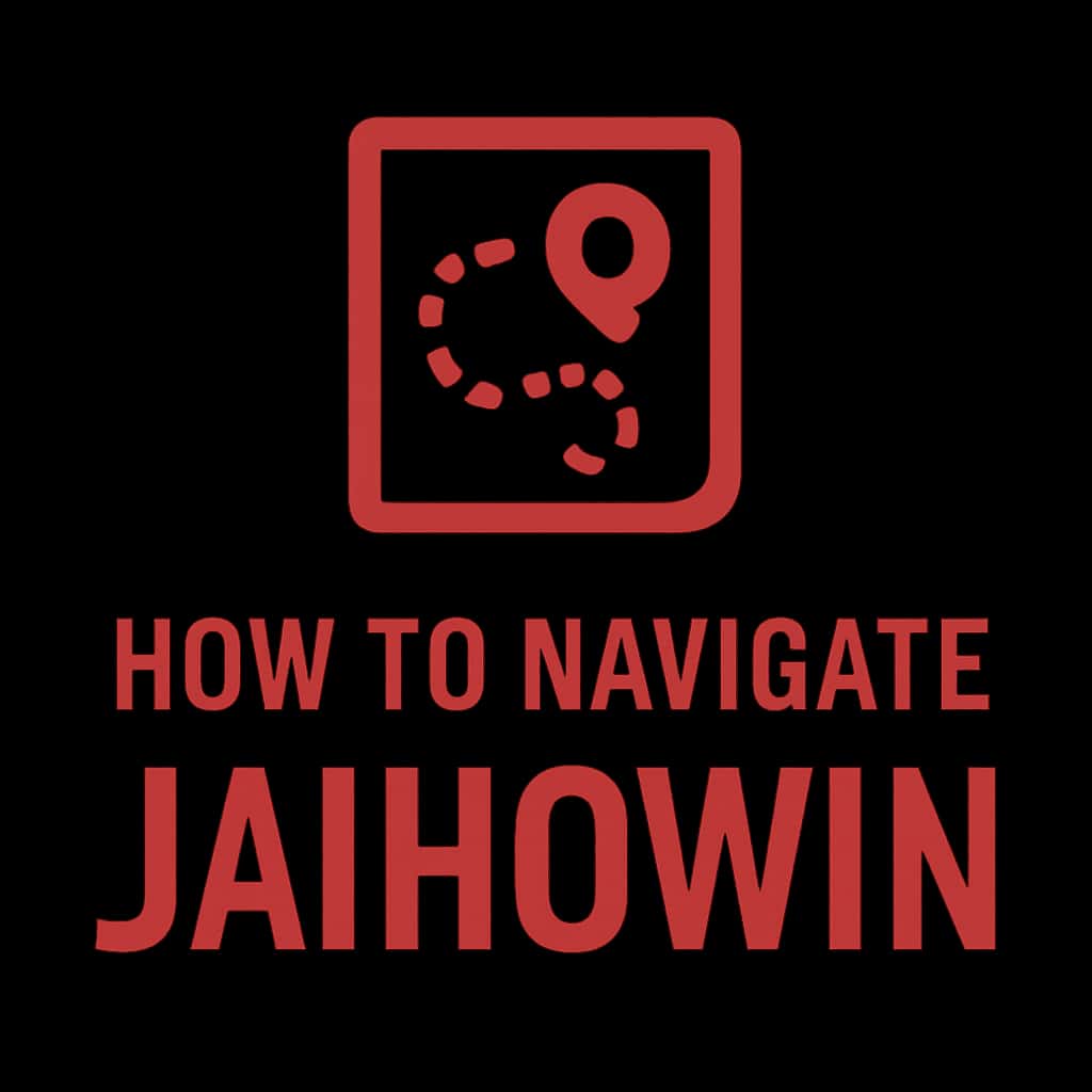 A sleek icon representing navigation guidance for Jaihowin.