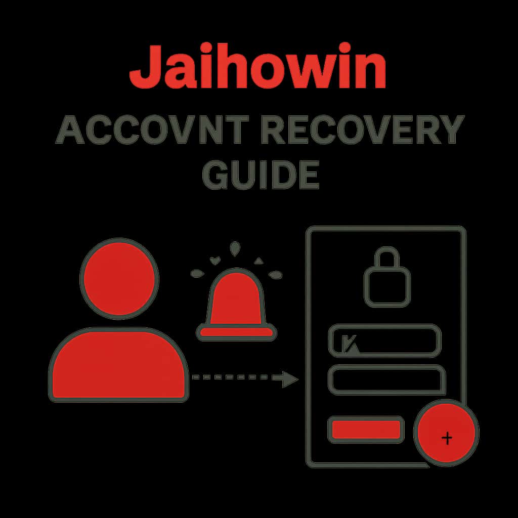 An educational illustration explaining key steps in the Jaihowin account recovery process.
