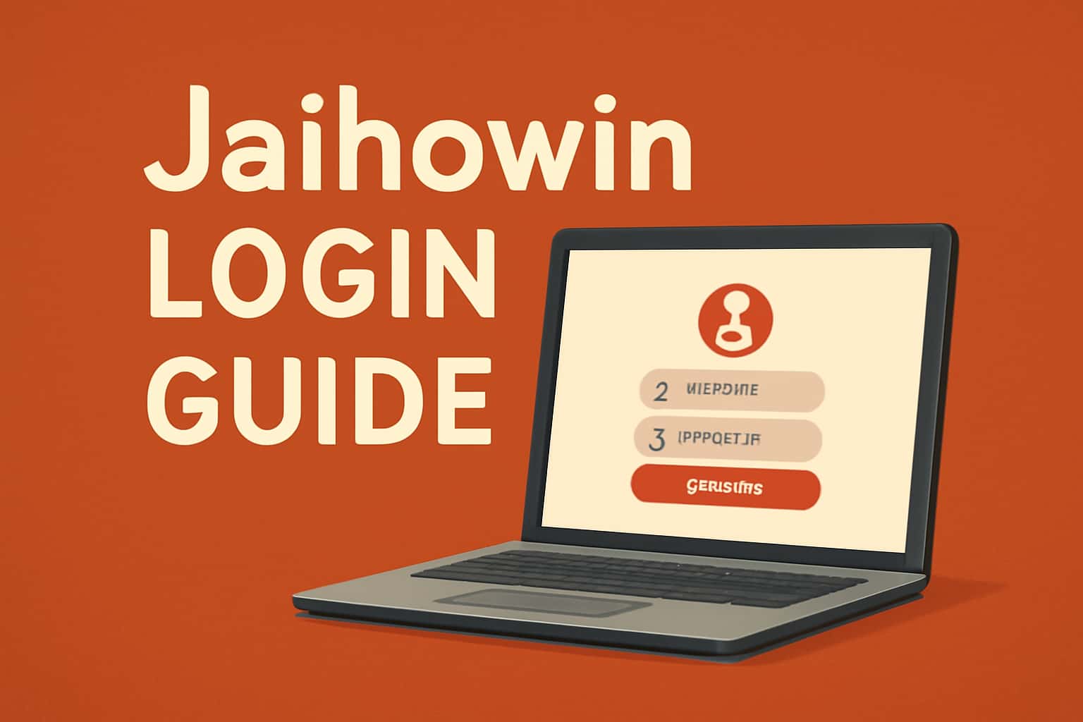 An informative scene showcasing the Jaihowin Login Guide with high-tech elements.