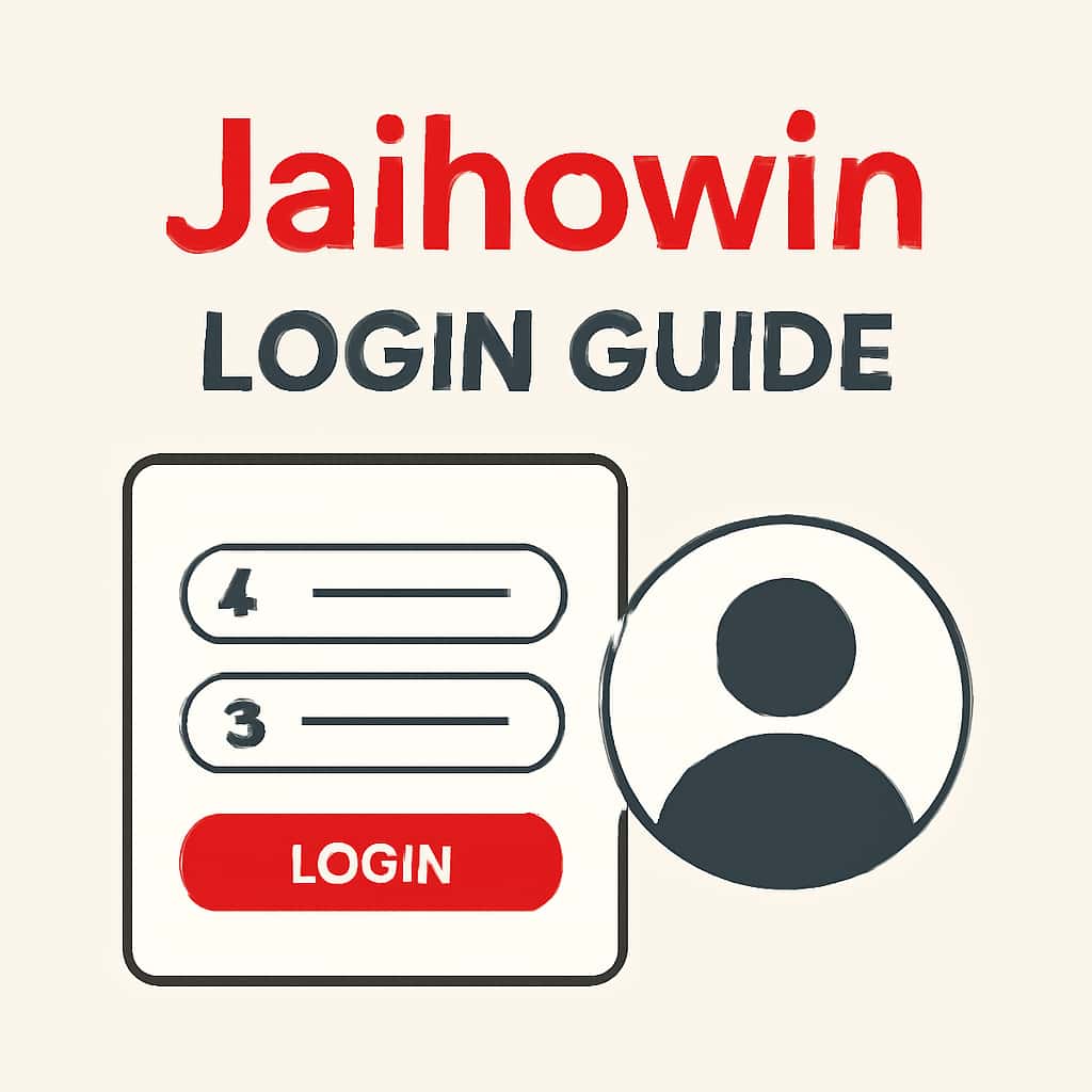 An educational diagram illustrating the login process for Jaihowin.