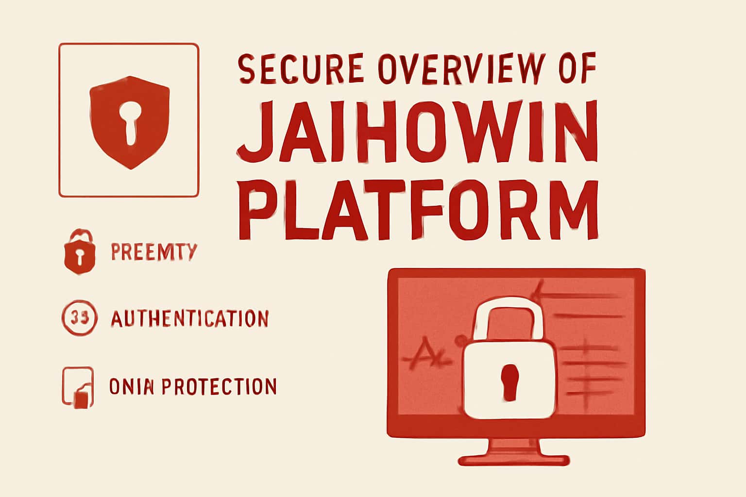 A high-tech visualization of the Jaihowin platform's security features.