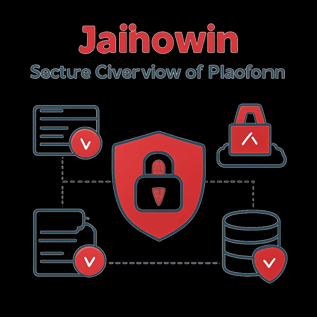An educational diagram outlining security steps on the Jaihowin platform.