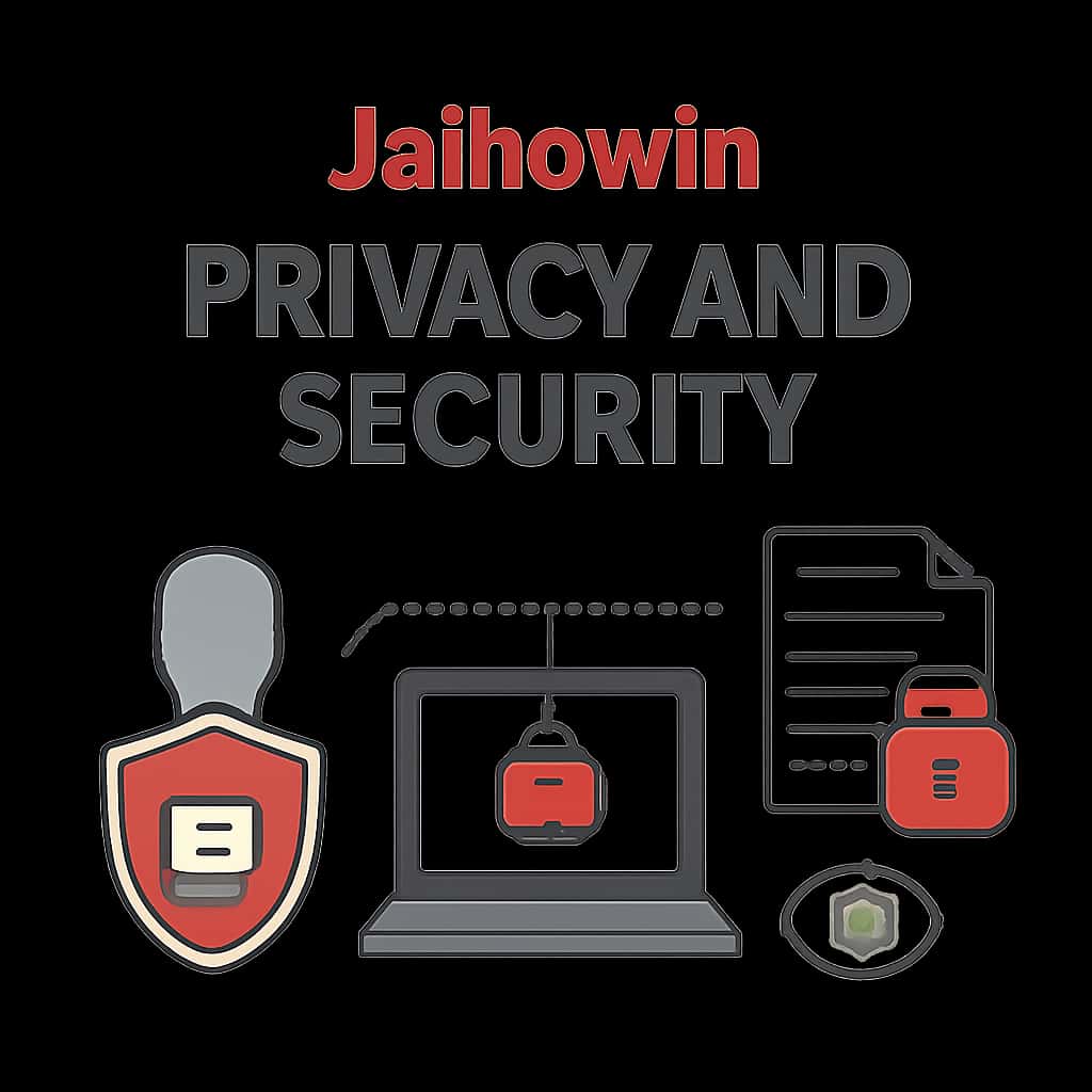 An educational diagram illustrating the privacy and security measures of Jaihowin.