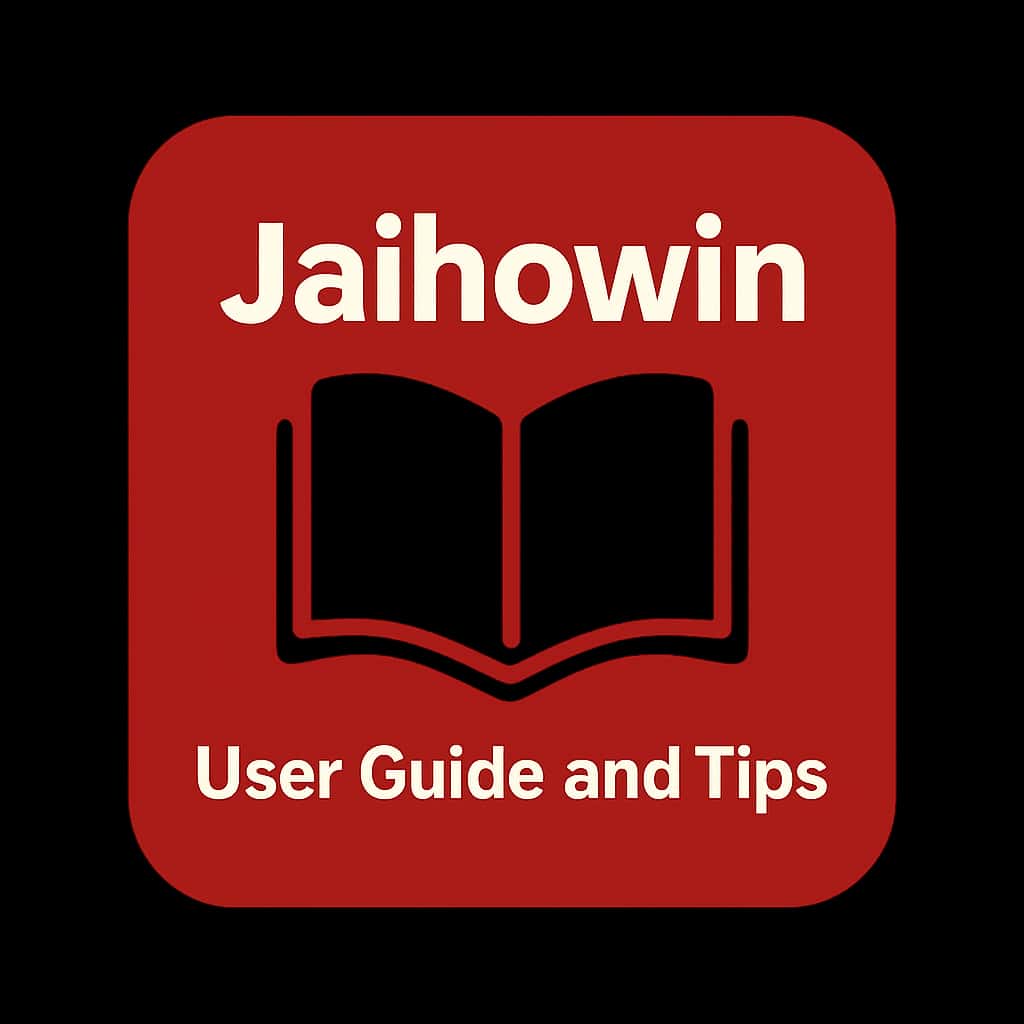 An icon illustrating Jaihowin User Guide and Tips with a clean design.