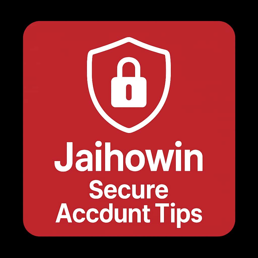 A simple badge design illustrating account security for Jaihowin.