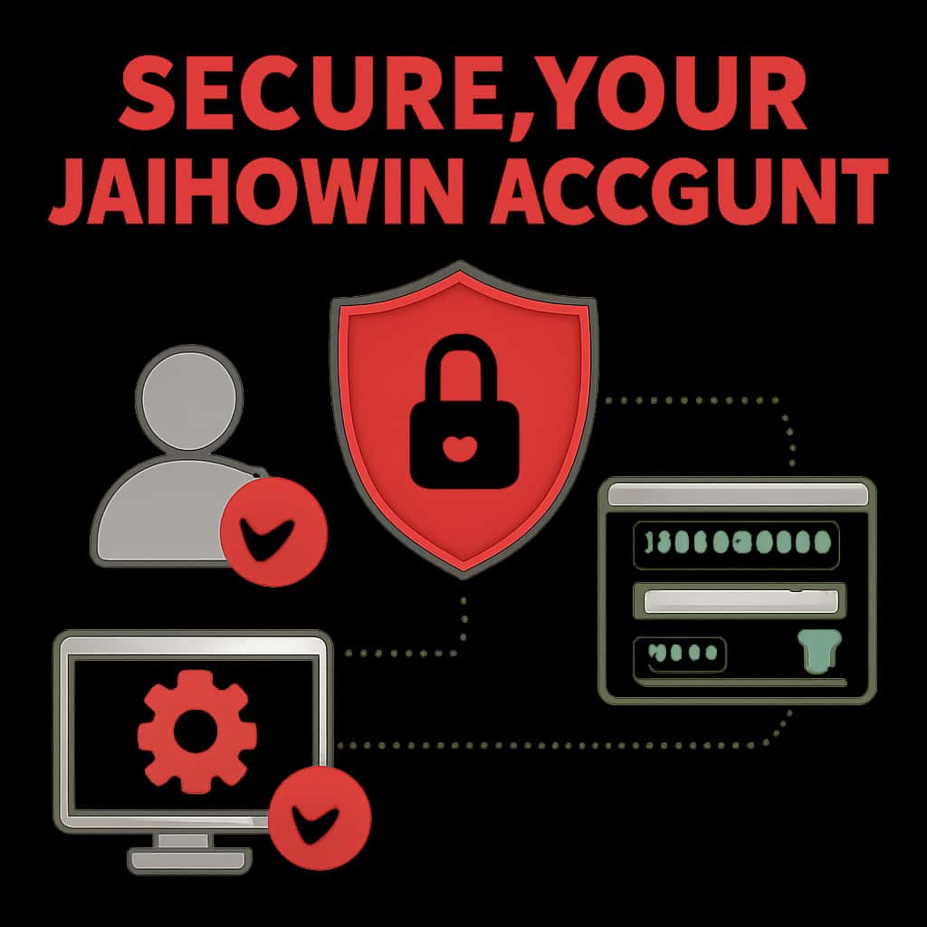 A diagram illustrating steps to secure your Jaihowin account.