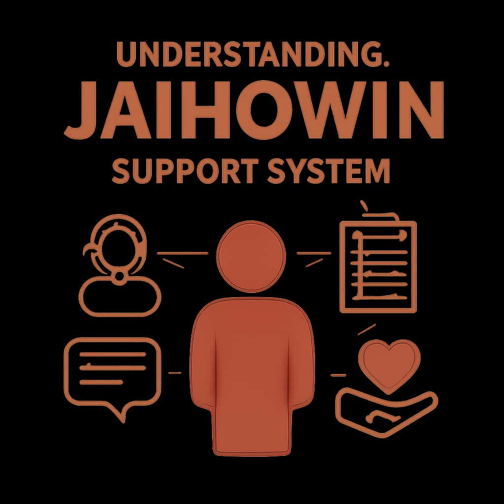 Diagram illustrating the key aspects of the Jaihowin Support System.